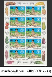 FIJI - 1980 WORLD FOOD DAY - Sheetlet  MINT NH