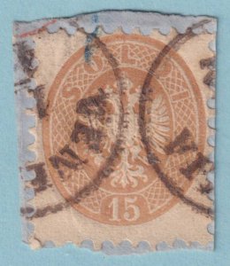 AUSTRIA - LOMBARDY-VENETIA 24  USED ON PIECE - NO FAULTS VERY FINE! - NYK