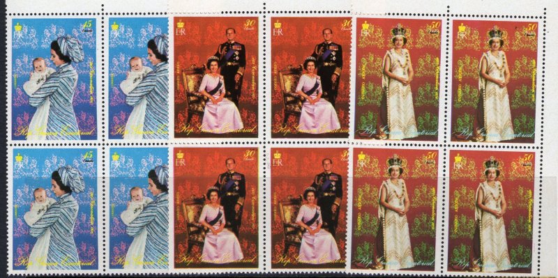 Equatorial Guinea 1978 Mi# 1333/1340 Coronation Q.E.II 25th.Anniv.BLOCK OF 4 MNH