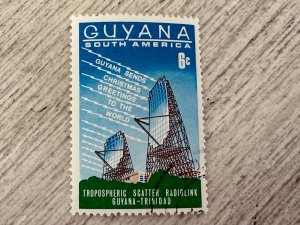Guyana #64 Used, Dish Aerials, Thomas Lands, 6c,  2024 SCV $0.25