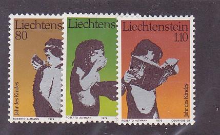  Liechtenstein Scott # 665-667 MLH