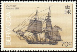 Bermuda #545-546, Complete Set(2), 1988, Ships, Never Hinged