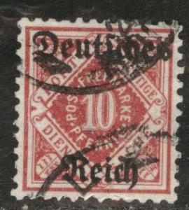 Germany State Wurttemberg Scott o60 used official wmk 116