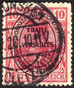 1920, Allenstein, 10pf, Used, Sc 16, Mi 16