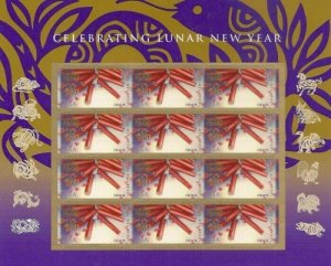 2013 46c Year of the Snake, Lunar New Year, Sheet of 12 Scott 4726 Mint F/VF NH