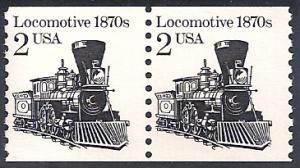 #2226, Pair. \ Locomotive \  MNH(DG.)  2 cent
