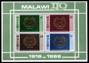 Malawi - 1966 50th Anniversary of ILO MS MNH** SG MS328