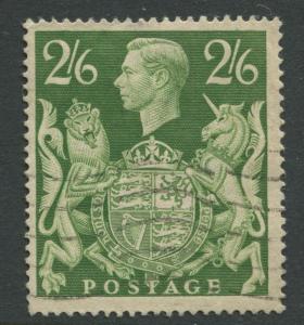 Great Britain - Scott 249a -KGVI Definitive -1939 - Used - Single 2/6p - Stamp