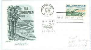 US 1133 1959 Soil Conservation, pencil address