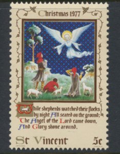 St Vincent  SG 544 SC# 509 MNH  Christmas 1977 see scans                     ...