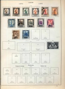 LIBYA 1912/36 M&U On Old Pages Incl.Airs Ovpts(Apx 45)NS 52