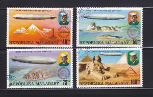 Malagasy Republic 545-548 Set U Zeppelins (A)