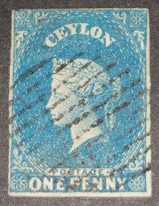 Ceylon 1 penny 1857