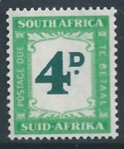 South Africa #J43 NH 4p 1958 Postage Due