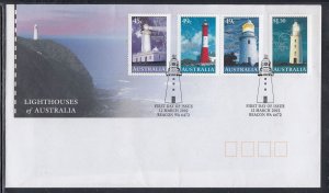 Australia Scott 2047-50 FDC- Lighthouses