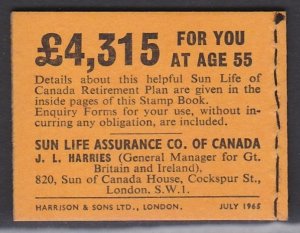 BK81 1965 Booklet MNH