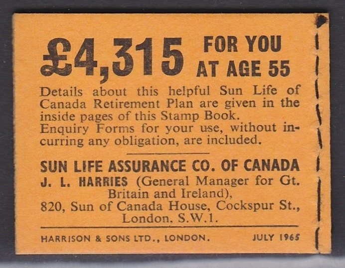 BK81 1965 Booklet MNH