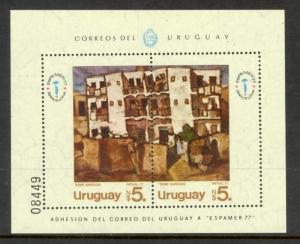 URUGUAY 1977 ESPAMER 77 Souvenir Sheet Scott No. 986 MNH