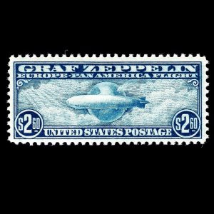 WCstamps: U.S. Scott #C15 / $2.60 Graf Zeppelin, VF, Mint OGh / CV $525