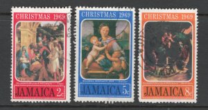 Jamaica 1969 Christmas Scott # 292 - 294 Used