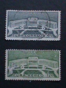 ​CUBA-1957 SC#576,C165-PALACE OF JUSTICE- THE MOST HARD TO FIND USED VERY FINE