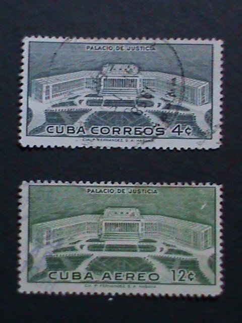 ​CUBA-1957 SC#576,C165-PALACE OF JUSTICE- THE MOST HARD TO FIND USED VERY FINE