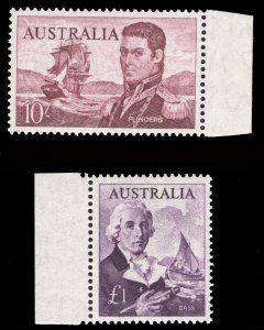 MOMEN: AUSTRALIA SG #358-359 1963-5 MINT OG NH £63 LOT #65418