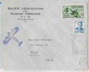 59861 -  MOROCCO - POSTAL HISTORY: COVER to ITALY  1966 -  OLIVES Gastronomy