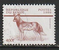 1999 Benin - Sc1118 - used VF - 1 singles - African Wildlife - Lycaon pictus