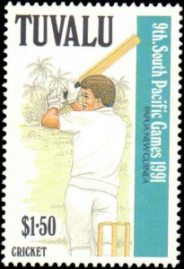 Tuvalu #574-577, Complete Set(4), 1991, Sports, Never Hinged