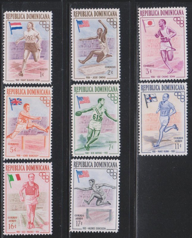 Dominican Republic,  Olympics (SC# 474-478, C97-C99) MNH