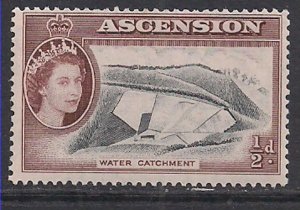 Ascension 1956 QE2 1/2d SG 57 MLH ( D923 )