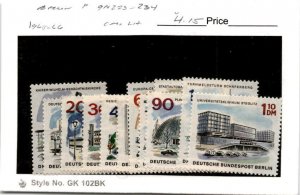 Germany - Berlin, Postage Stamp, #9N223-9N234 Mint LH, 1965 (AK)