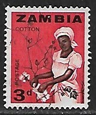 Zambia # 7 - Cotton Picking - used.....{BE13}