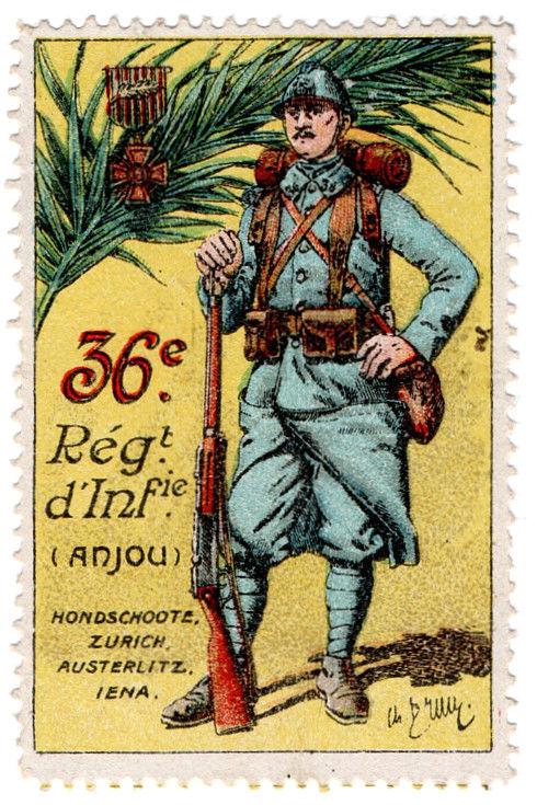 (I.B) Cinderella : Delandre French Regiments - 36th Infantry (Anjou)