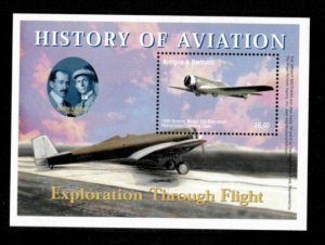 Antigua 2003 -  History of Aviation - Souvenir Stamp Sheet - Scott #2690 - MNH