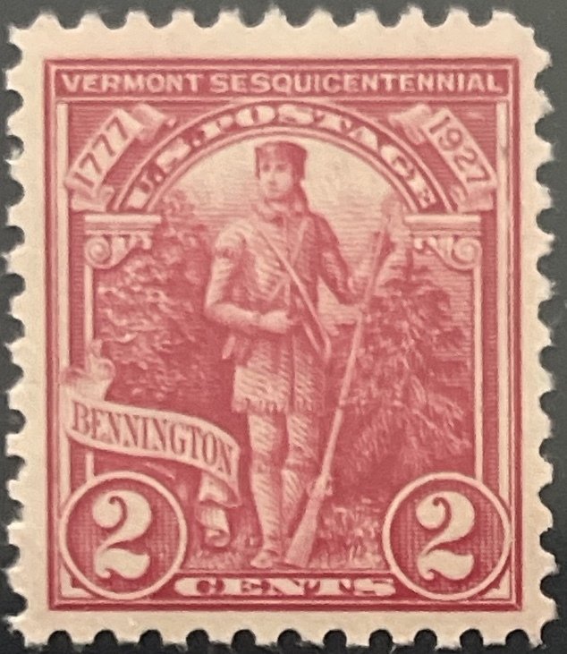 Scott #643 1927 2¢ Vermont Sesquicentennial MNH OG