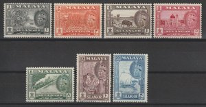 MALAYA SELANGOR 1961/62 SG 129/35 MNH Cat £28