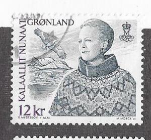 Greenland #375 12k purple & blue gray  Queen Margrethe (U) CV$4.75