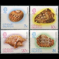 CAYMAN IS. 1983 - Scott# 502-5 Seashells Set of 4 NH