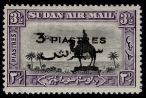 SUDAN GVI SG75, 3p on 3½p black & violet, LH MINT. Cat £48.