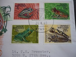 Postal History - Papua New Guinea - Scott# 257-260 - First Day Cover