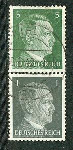 Germany Scott # 509 + 506, used, se-tenant, S270