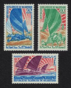 Mauritania Land Yacht Racing 3v 1968 MNH SG#309-311