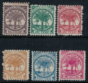 Samoa #9d,11f-13g,16,18g*  CV $86.80