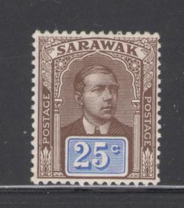 Sarawak 1918 Sir Charles Vyner Brooke 25c Scott # 67 MH