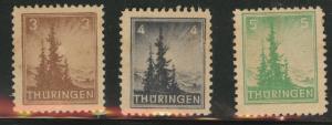 Germany Scott 16N1-2 MNG Thuringia set