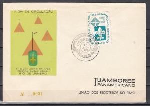 Brazil, Scott cat. 1006. Pan American Scout Jamboree issue. First day cover