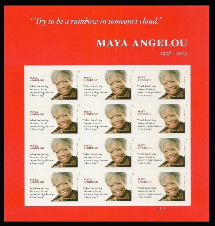 US #4979a 49c  Angelou, VF NH IMPERF SHEET of 12, LIMITED SUPPLY, Rare! VF mi...