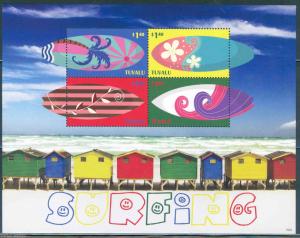 TUVALU 2015 SURFING  SHEET  I  MINT NEVER HINGED